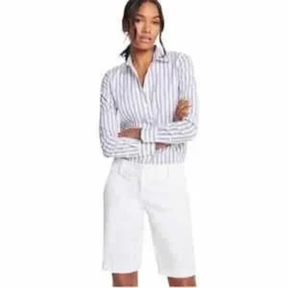 Ann Taylor Boardwalk Shorts sz 2 Bermuda Length - Picture 1 of 6